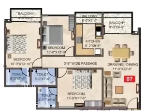  taruchaya-residency Floor Plan Floor Plan